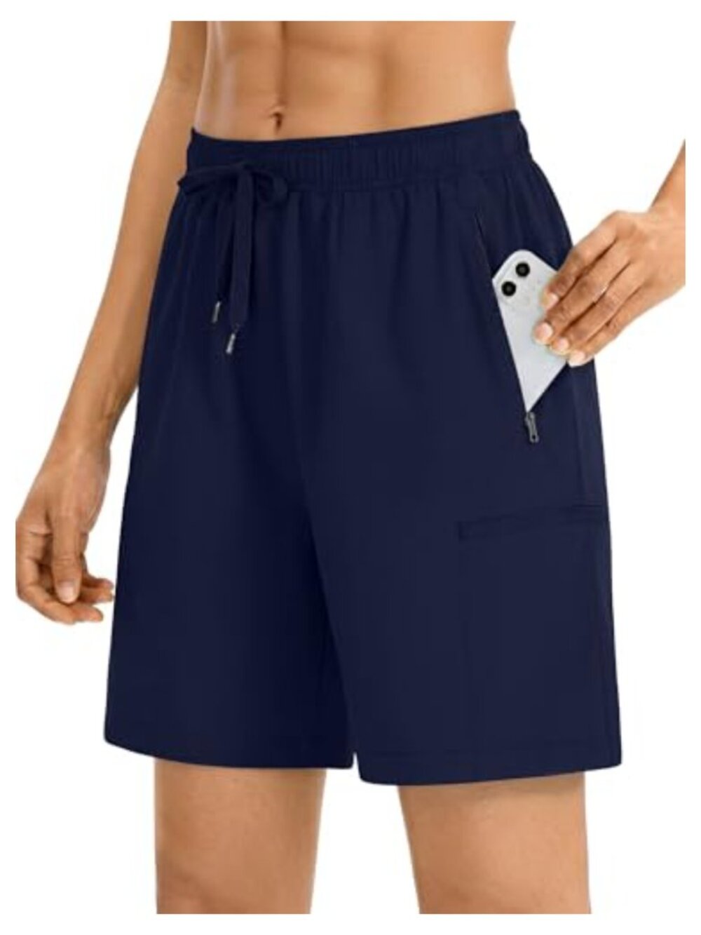 Quick Dry Hiking Cargo Shorts Zip Pockets Lightweight Athletic